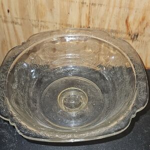Elegant Federal Clear Glass Bowl